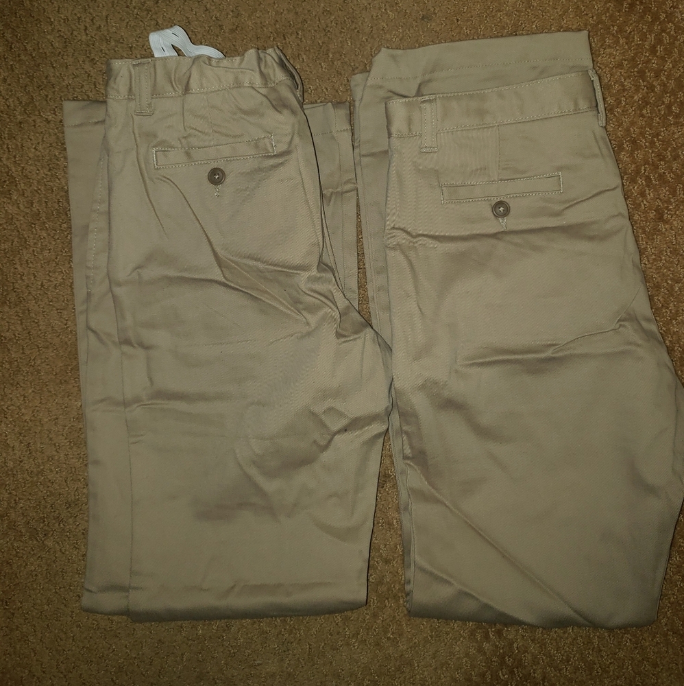 Lands Ends Khaki uniform pants